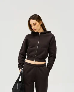 Represent Owners Club Slim Zip Hoodie - Black Coffee><noscript><img width=