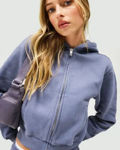 Represent Owners Club Slim Zip Hoodie - Steel Blue><noscript><img width=