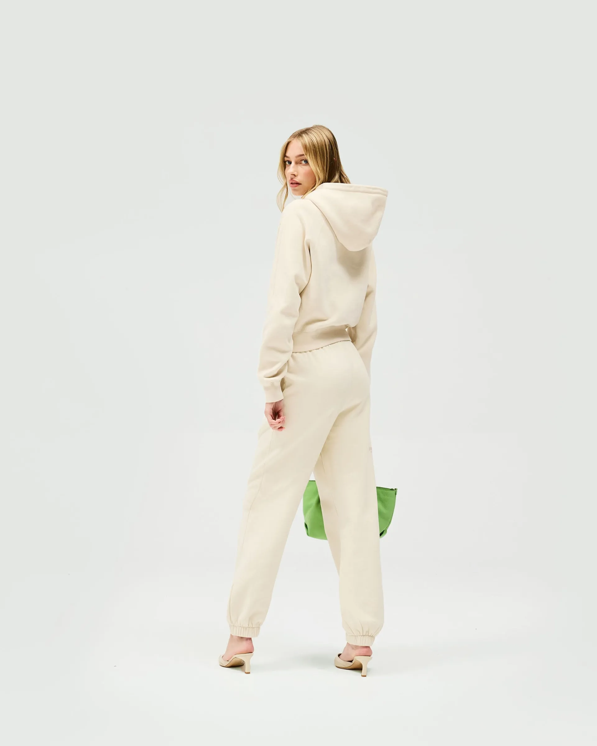 Represent Owners Club Slim Zip Hoodie - Oat Milk> Tops/Hoodies