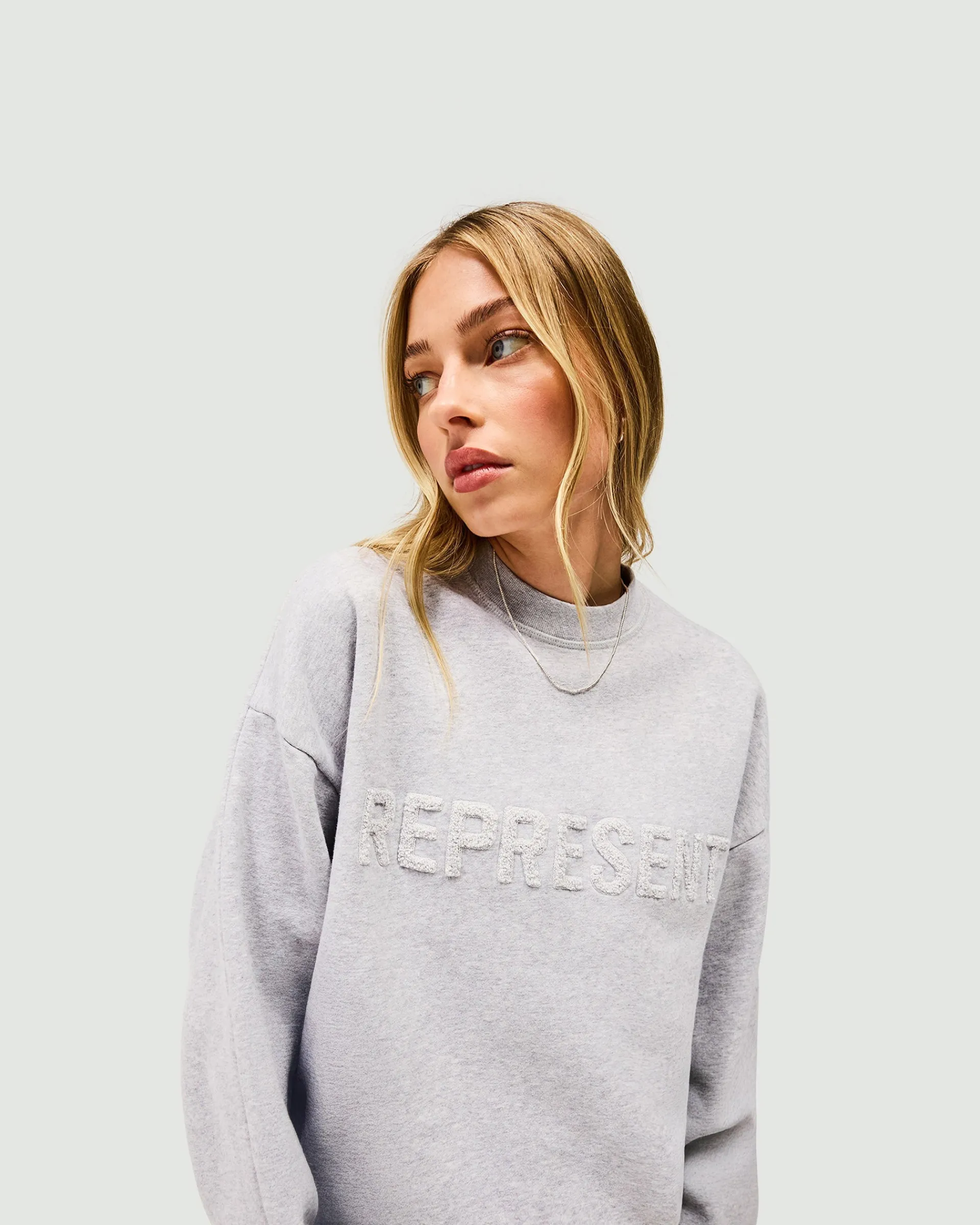 Represent Owners Club Sweater - Grey Marl> Tops/Sweaters