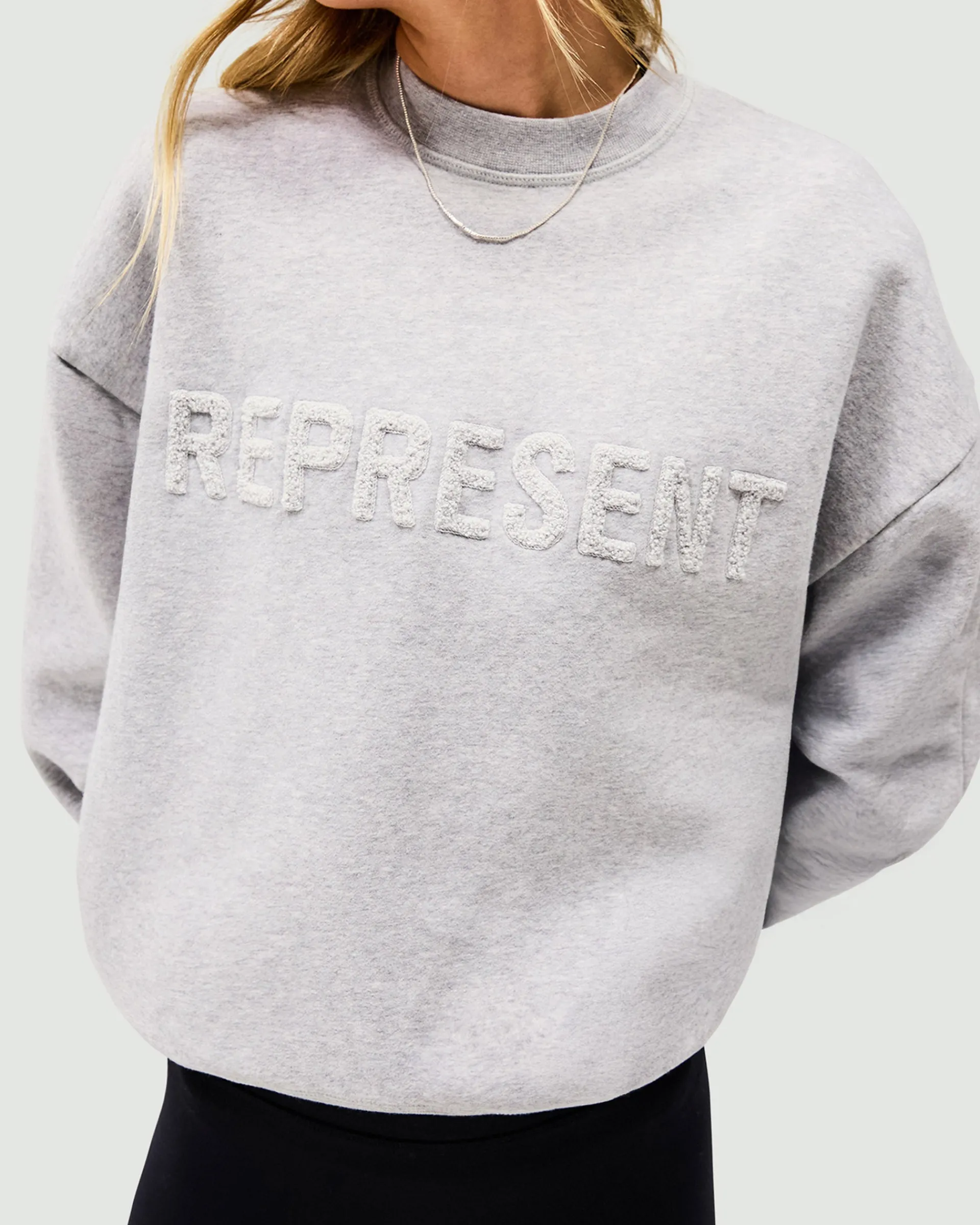 Represent Owners Club Sweater - Grey Marl> Tops/Sweaters