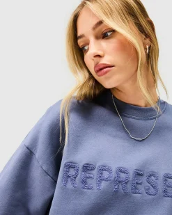 Represent Owners Club Sweater - Steel Blue><noscript><img width=