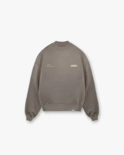 Represent Patron Of The Club Sweater - Washed Olive> Sweaters