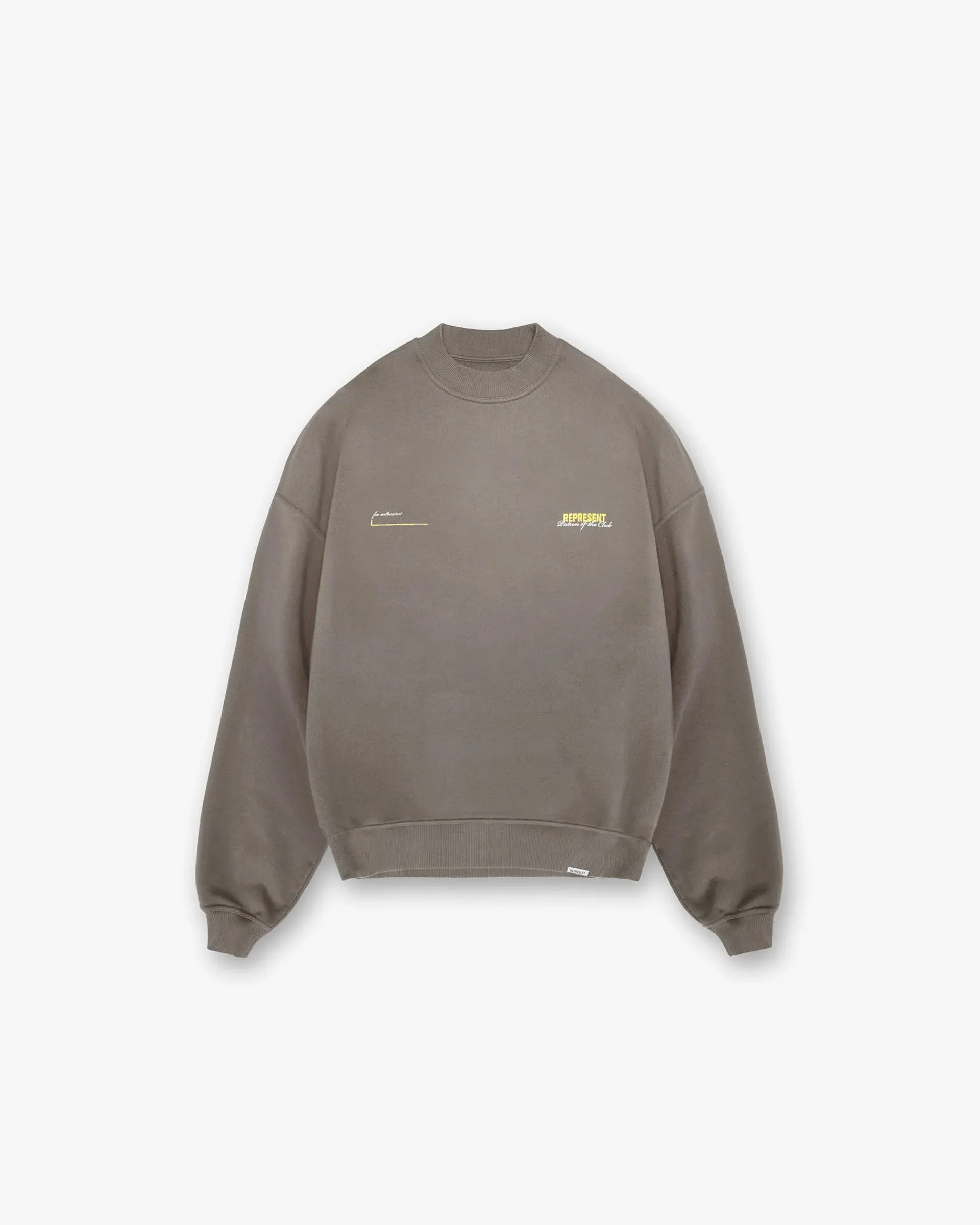 Represent Patron Of The Club Sweater - Washed Olive> Sweaters