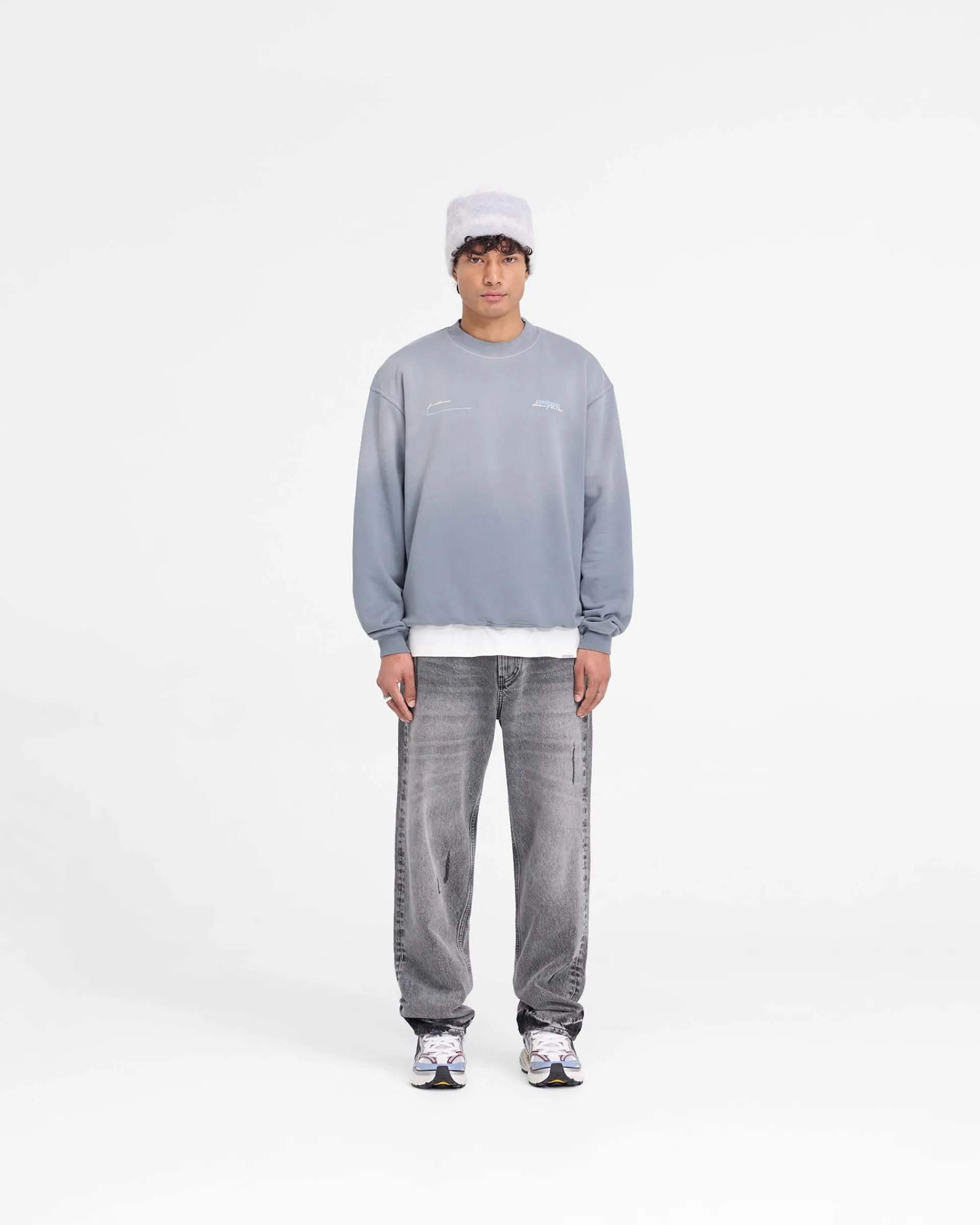 Represent Patron Of The Club Sweater - Washed Grey> Sweaters