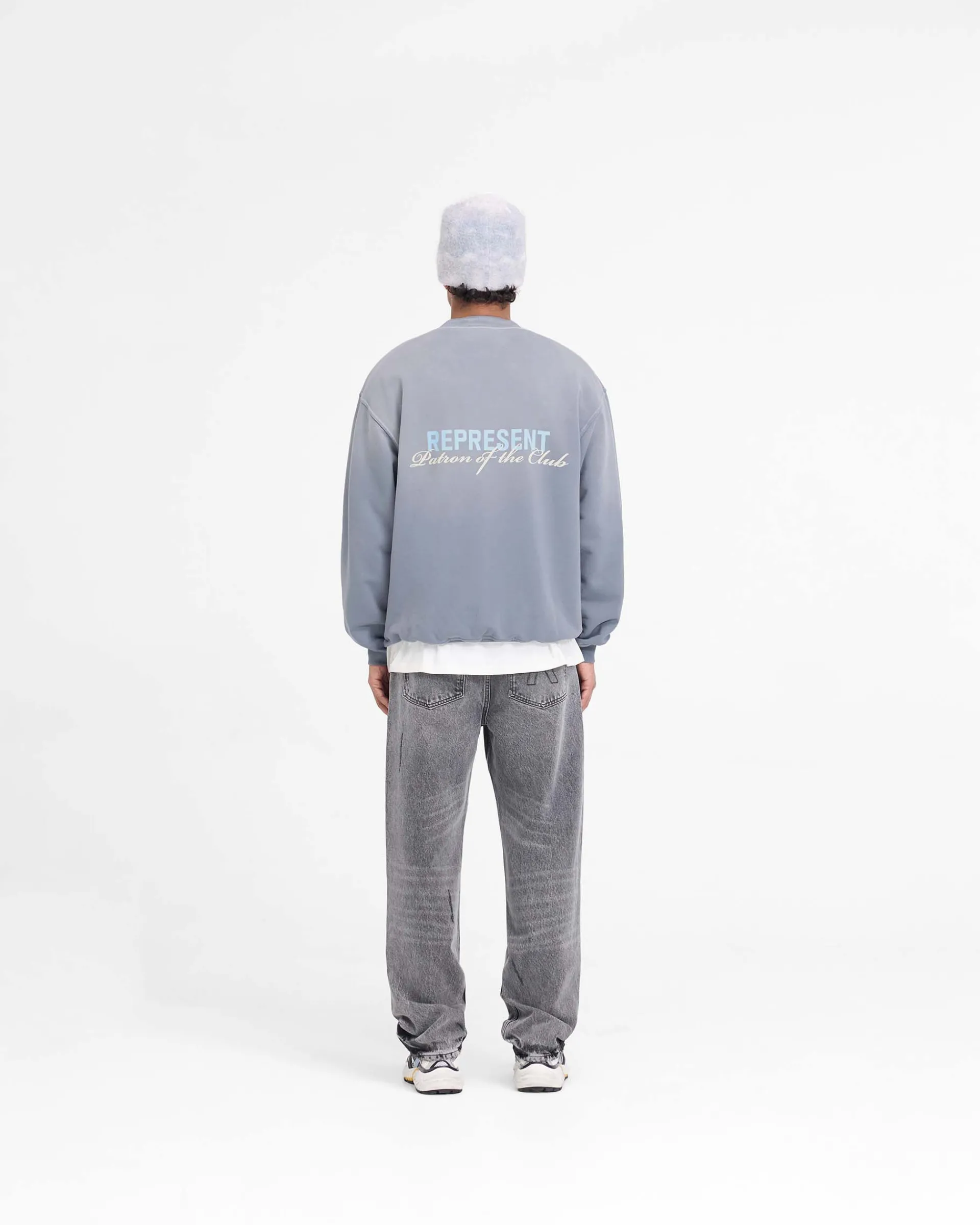 Represent Patron Of The Club Sweater - Washed Grey> Sweaters