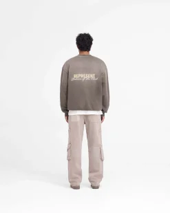 Represent Patron Of The Club Sweater - Washed Olive><noscript><img width=