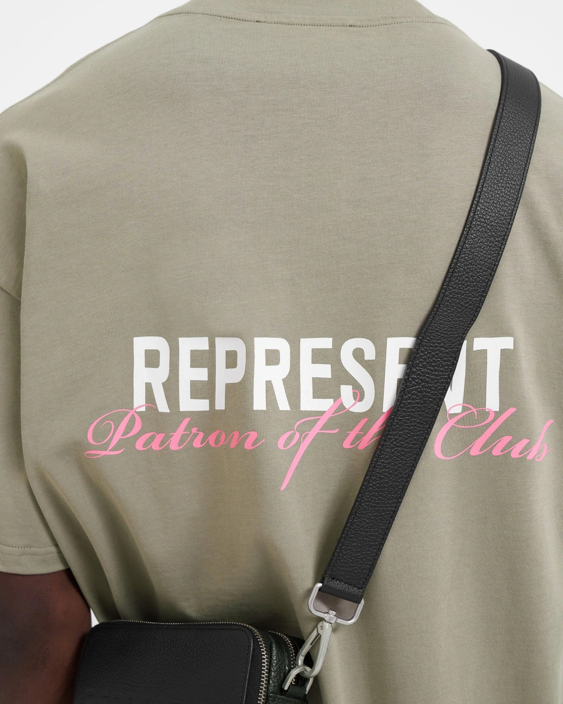 Represent Patron Of The Club T-Shirt - Khaki Pink> T-Shirts