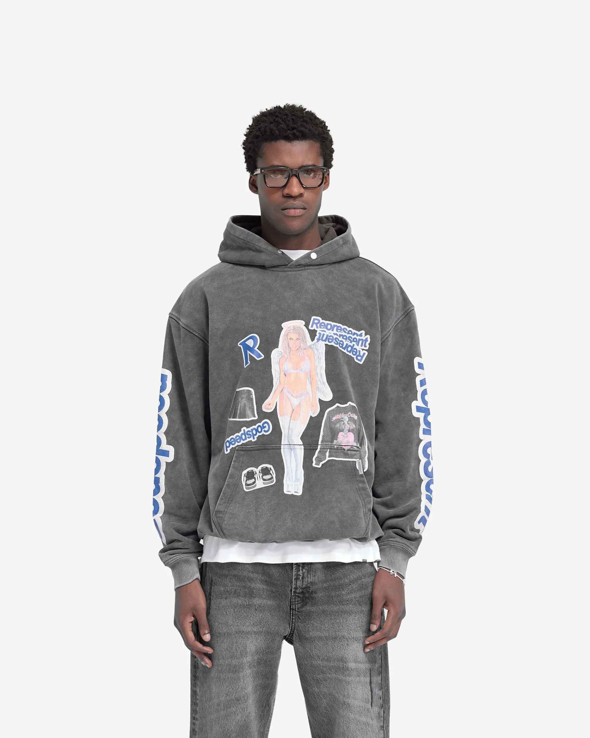Represent Question Your Innocence Hoodie - Vintage Grey> Hoodies