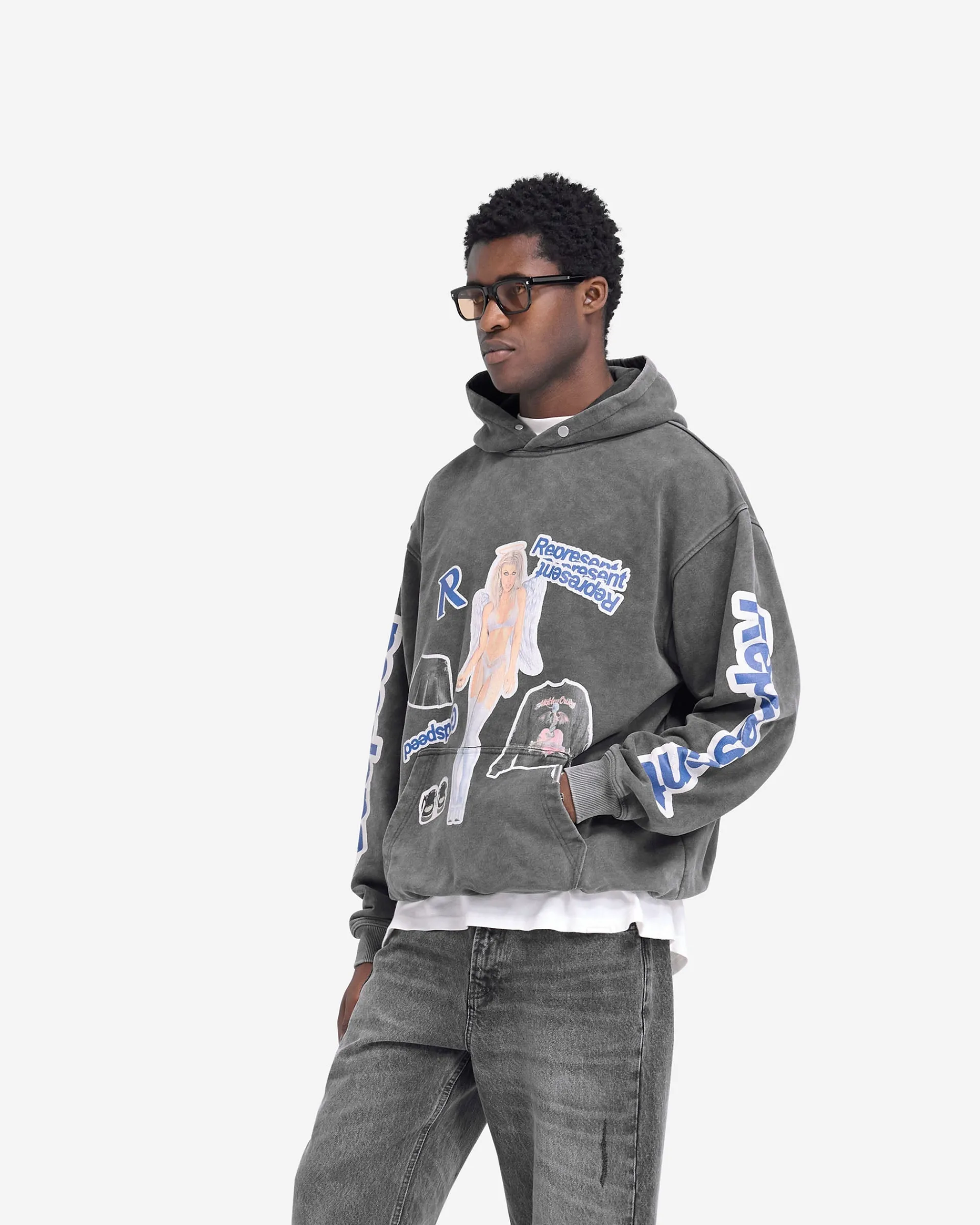 Represent Question Your Innocence Hoodie - Vintage Grey> Hoodies