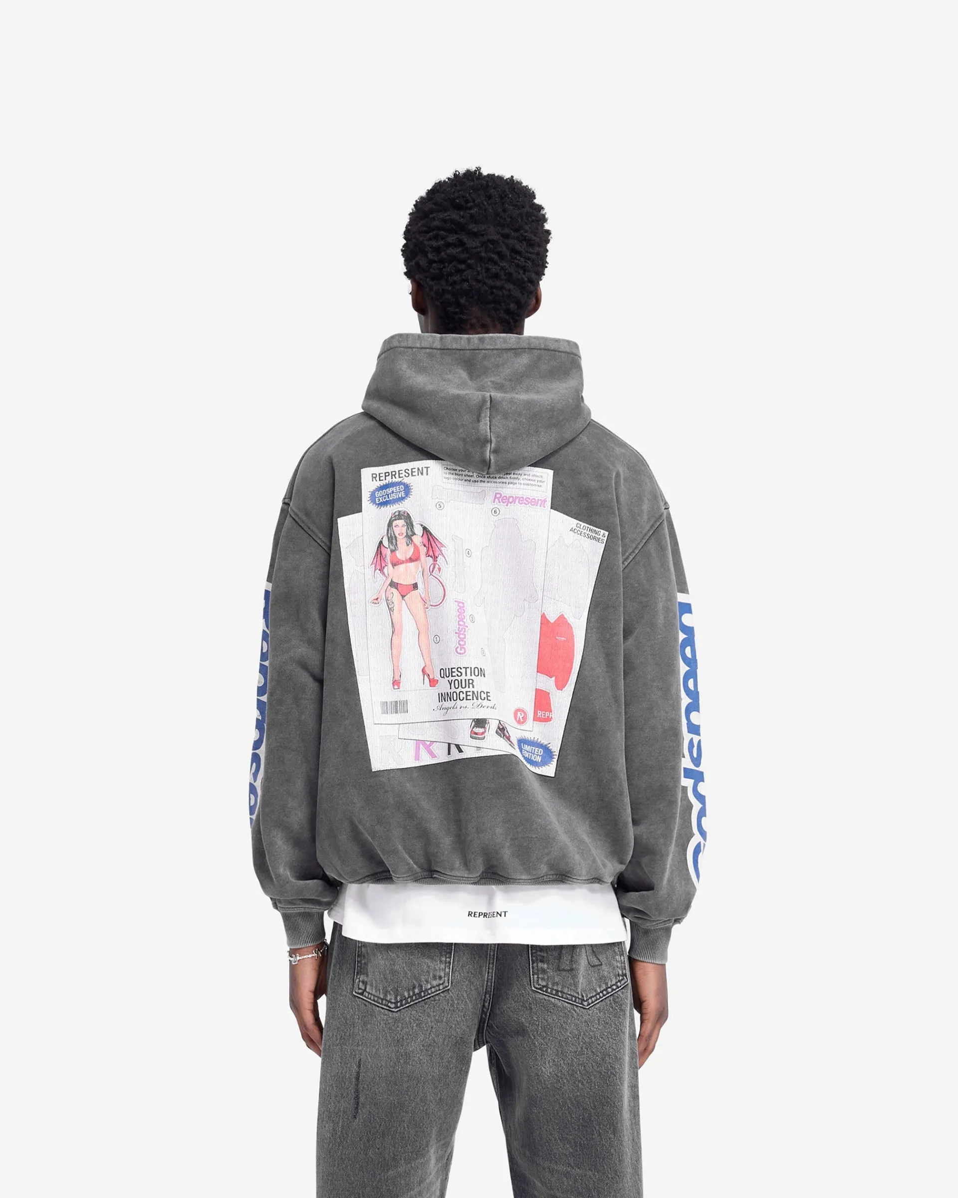 Represent Question Your Innocence Hoodie - Vintage Grey> Hoodies