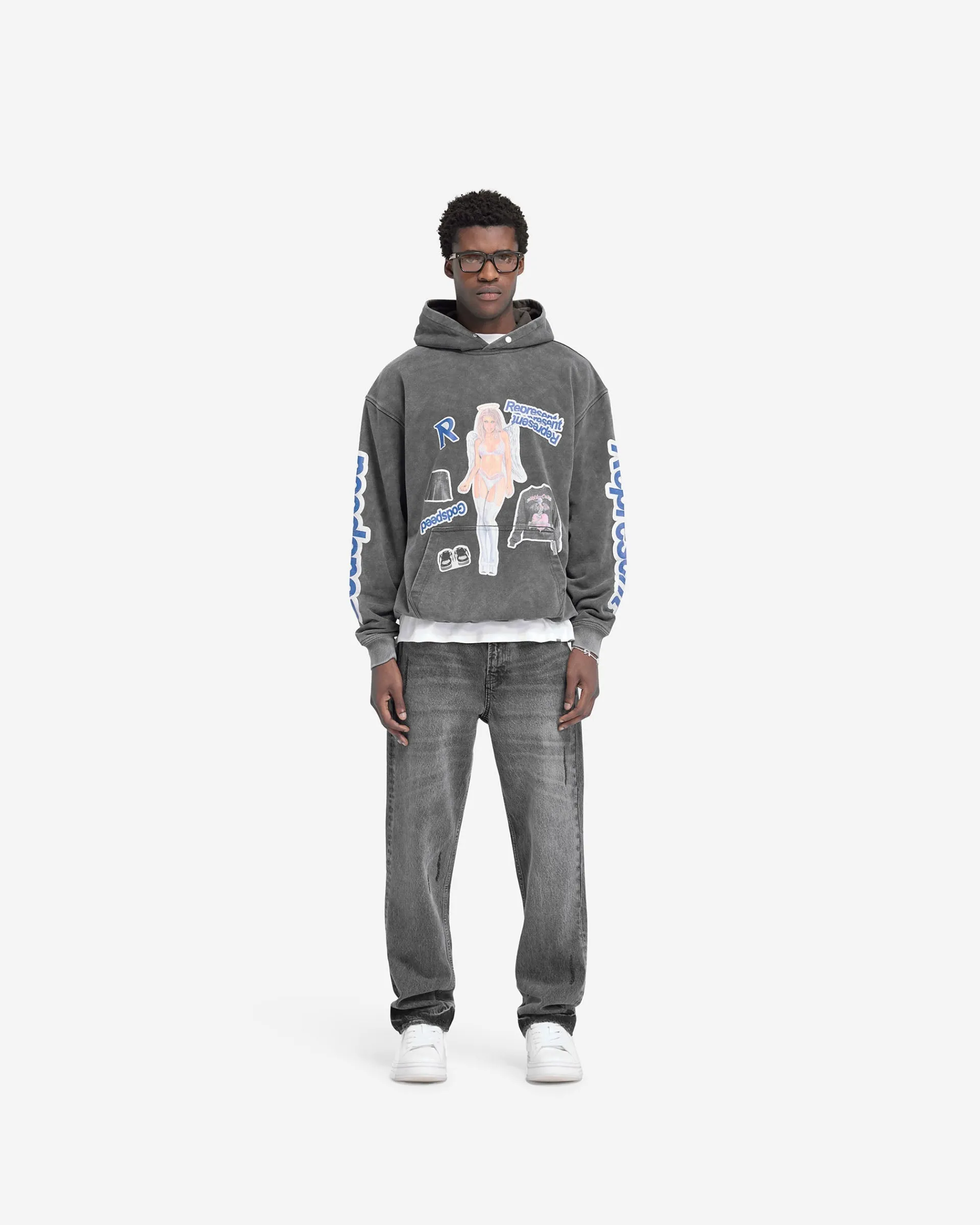 Represent Question Your Innocence Hoodie - Vintage Grey> Hoodies