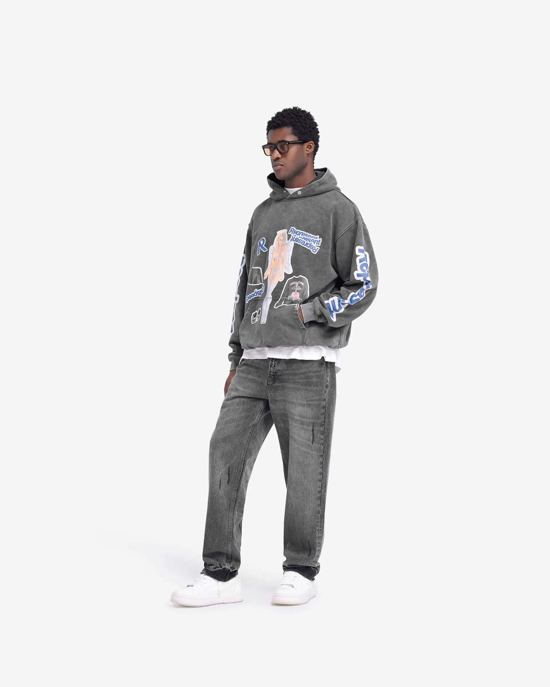Represent Question Your Innocence Hoodie - Vintage Grey> Hoodies