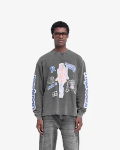 Represent Question Your Innocence Long Sleeve T-Shirt - Vintage Grey><noscript><img width=
