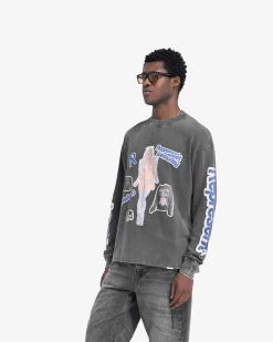 Represent Question Your Innocence Long Sleeve T-Shirt - Vintage Grey><noscript><img width=