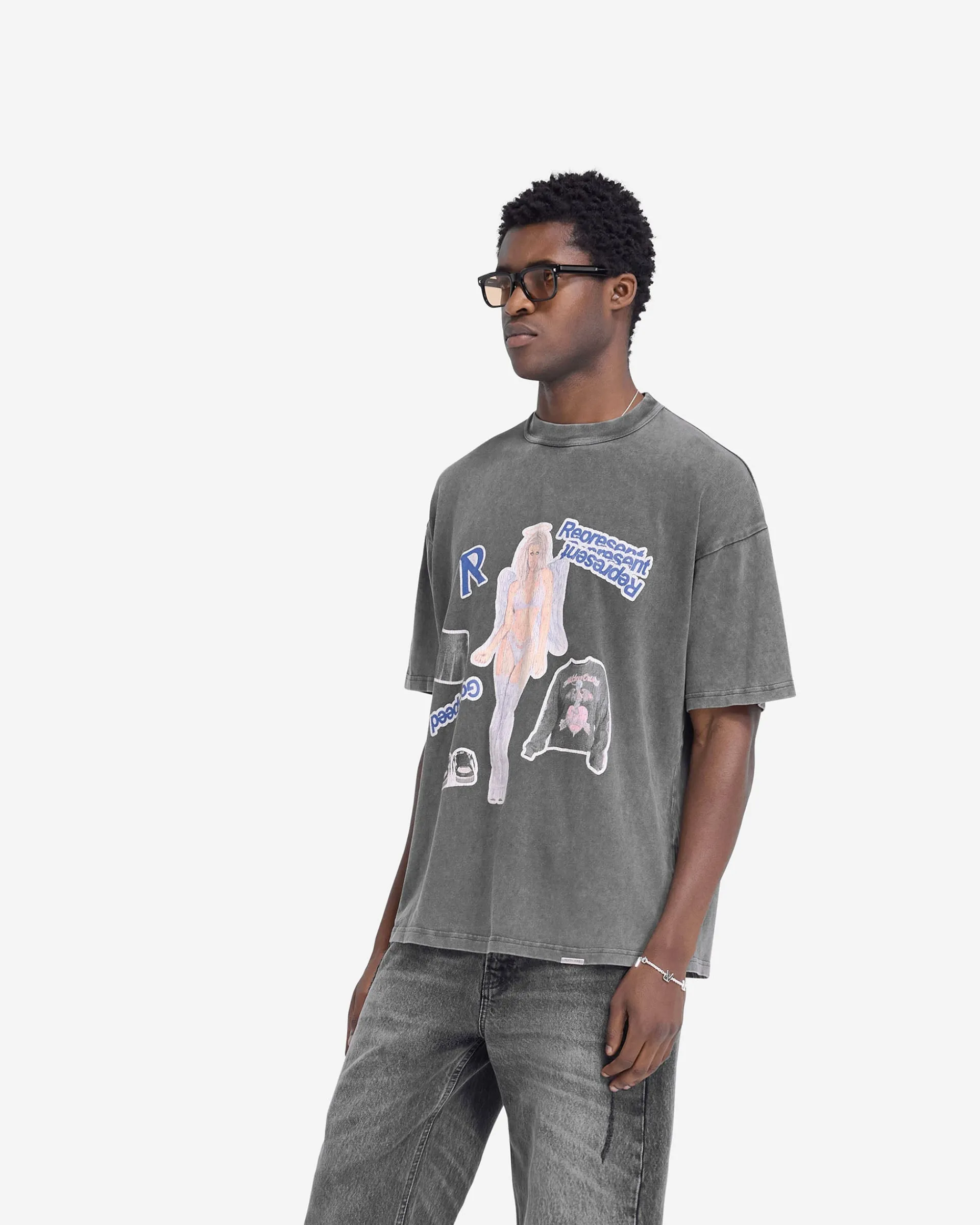 Represent Question Your Innocence T-Shirt - Vintage Grey> T-Shirts