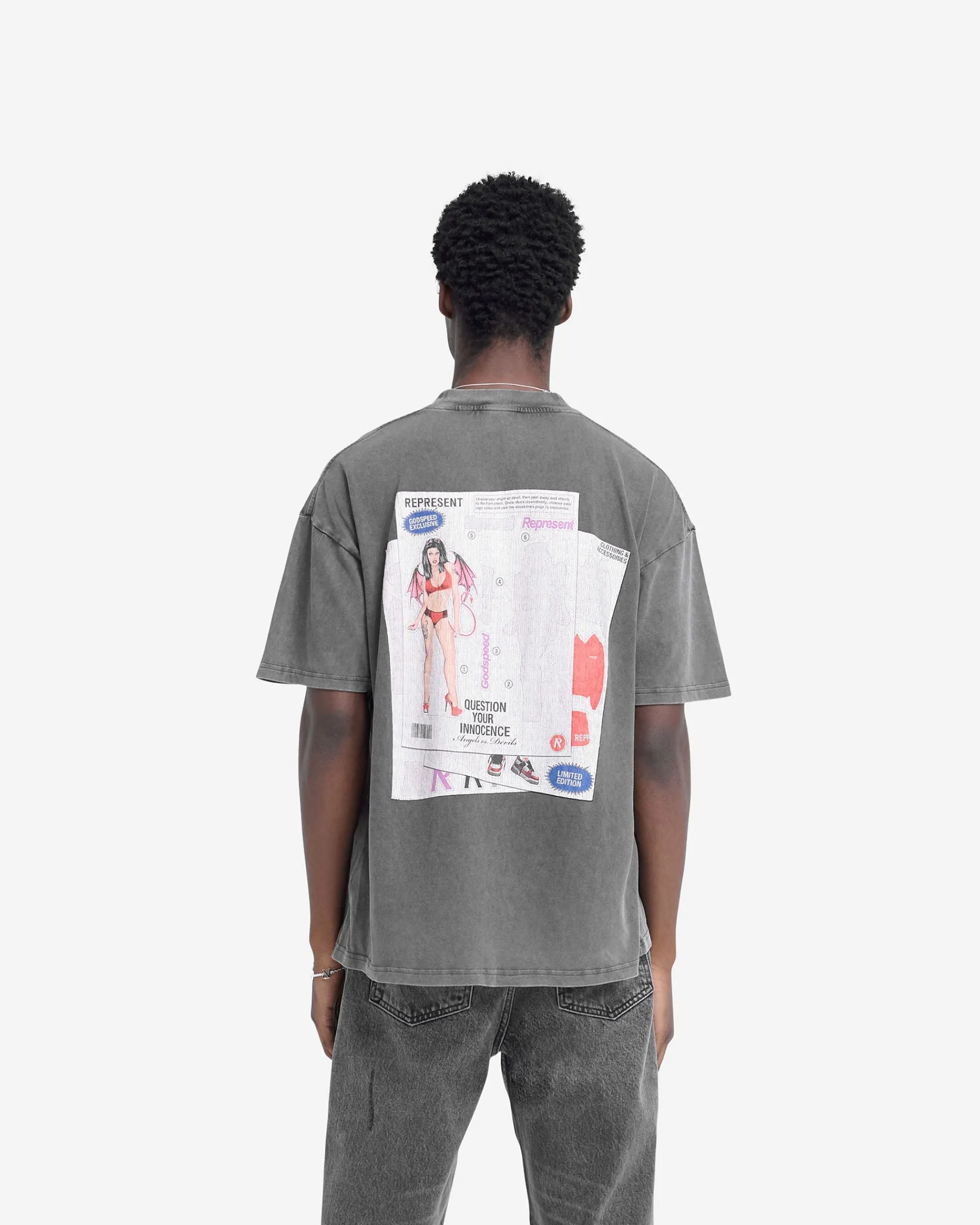 Represent Question Your Innocence T-Shirt - Vintage Grey> T-Shirts