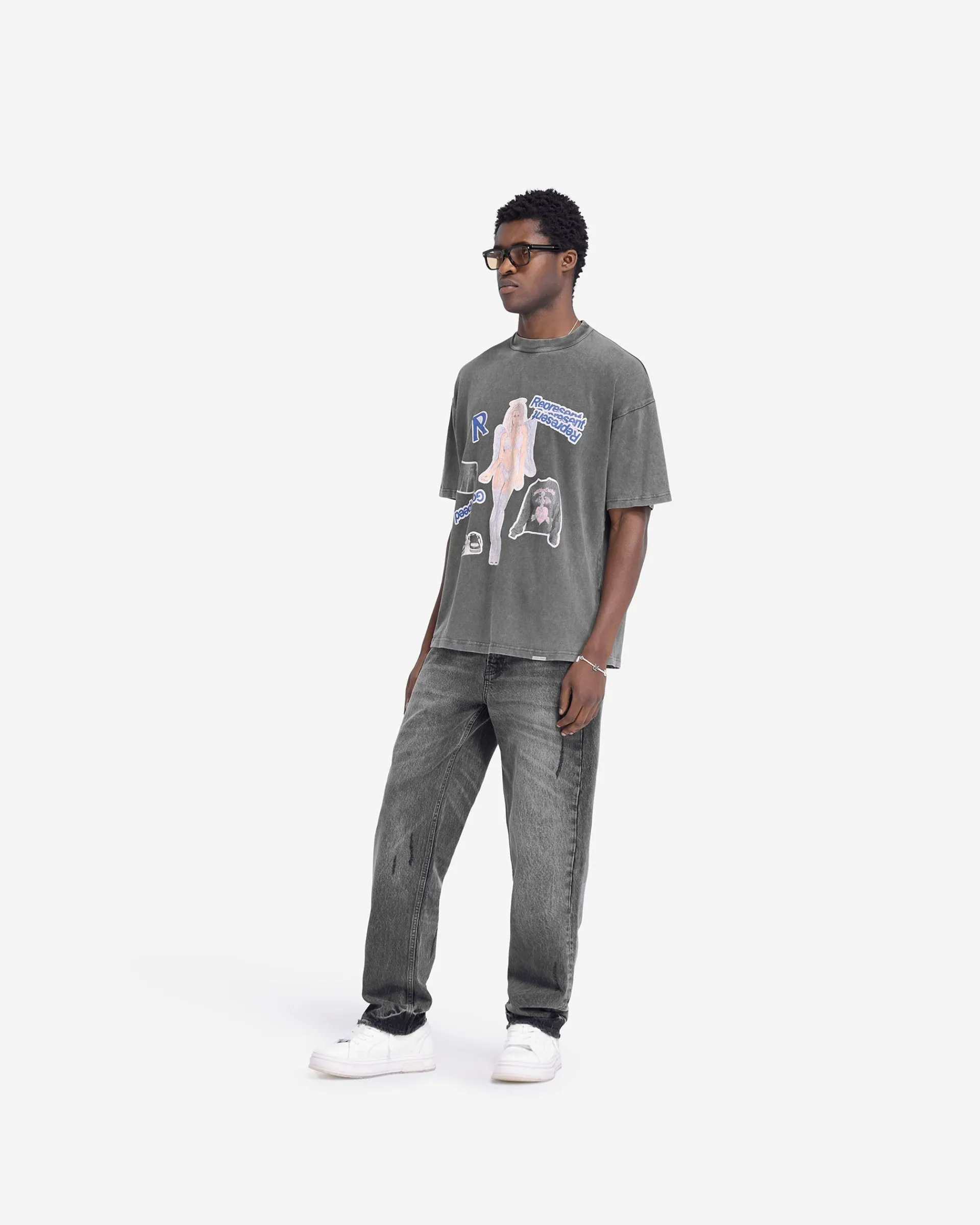 Represent Question Your Innocence T-Shirt - Vintage Grey> T-Shirts