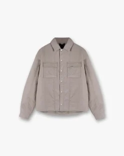 Represent Quilted Overshirt - Mid Grey> Shirts