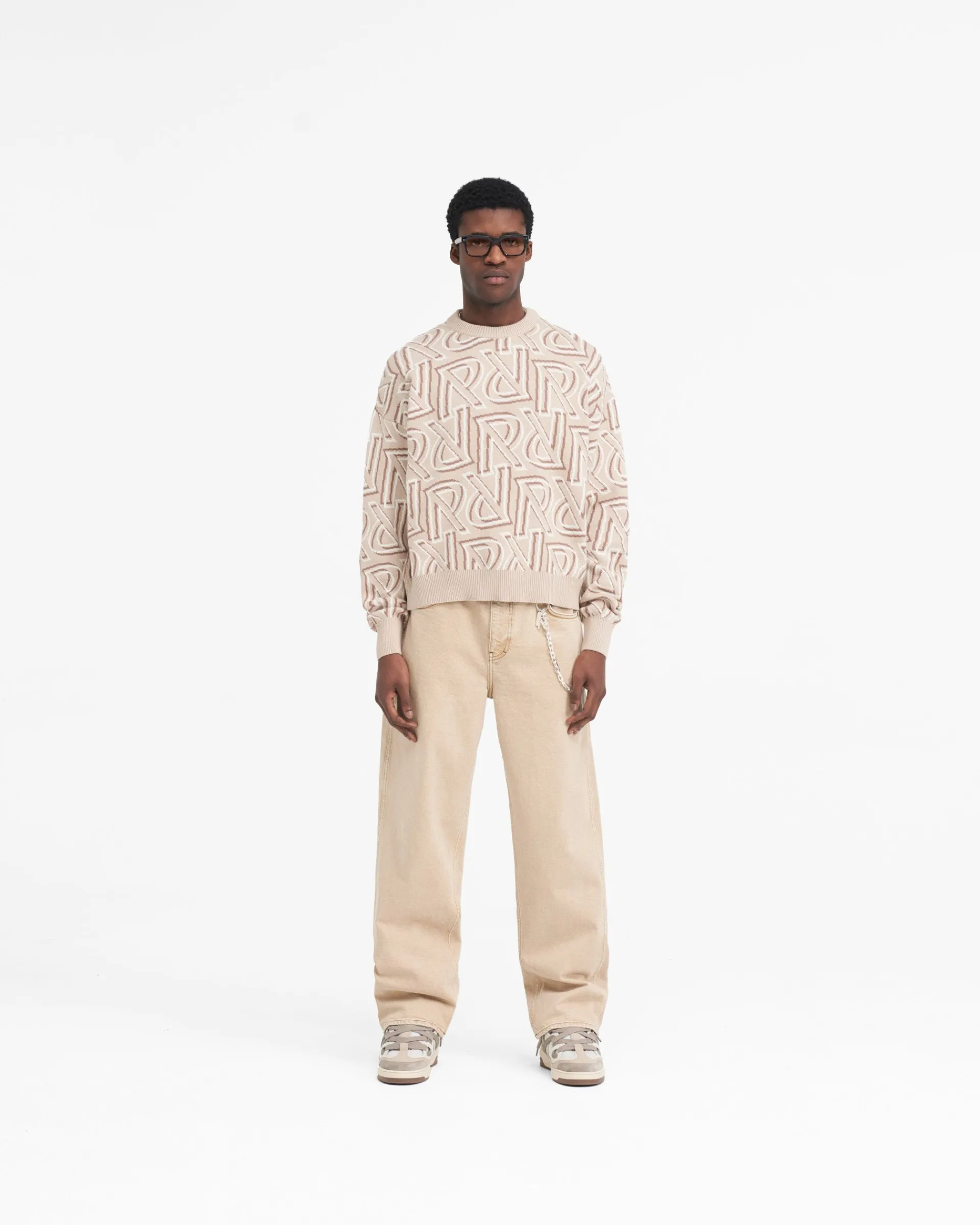 Represent R3 Baggy Denim - Dirt Cashmere> Denim