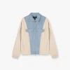 Represent R4 Colour Block Denim Jacket -> Denim