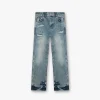 Represent R3 Distressed Baggy Denim - Blue Cream> Denim