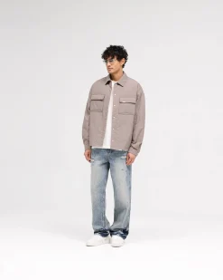 Represent R3 Distressed Baggy Denim - Blue Cream><noscript><img width=