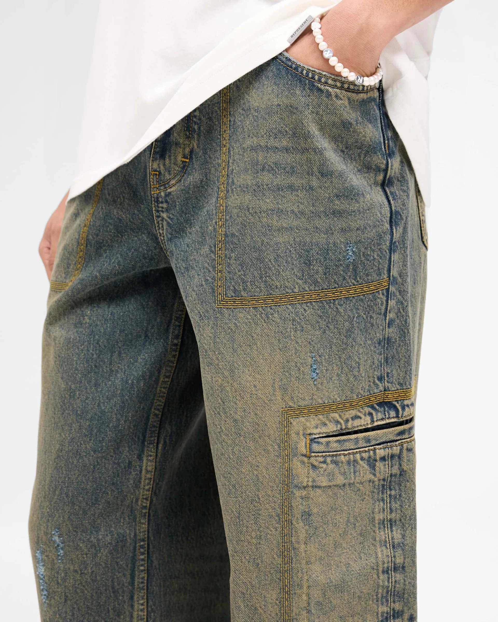 Represent R3 Drive Denim - Tobacco Blue> Denim