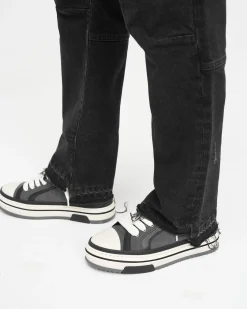 Represent R2 Stepped Hem Denim - Off Black><noscript><img width=
