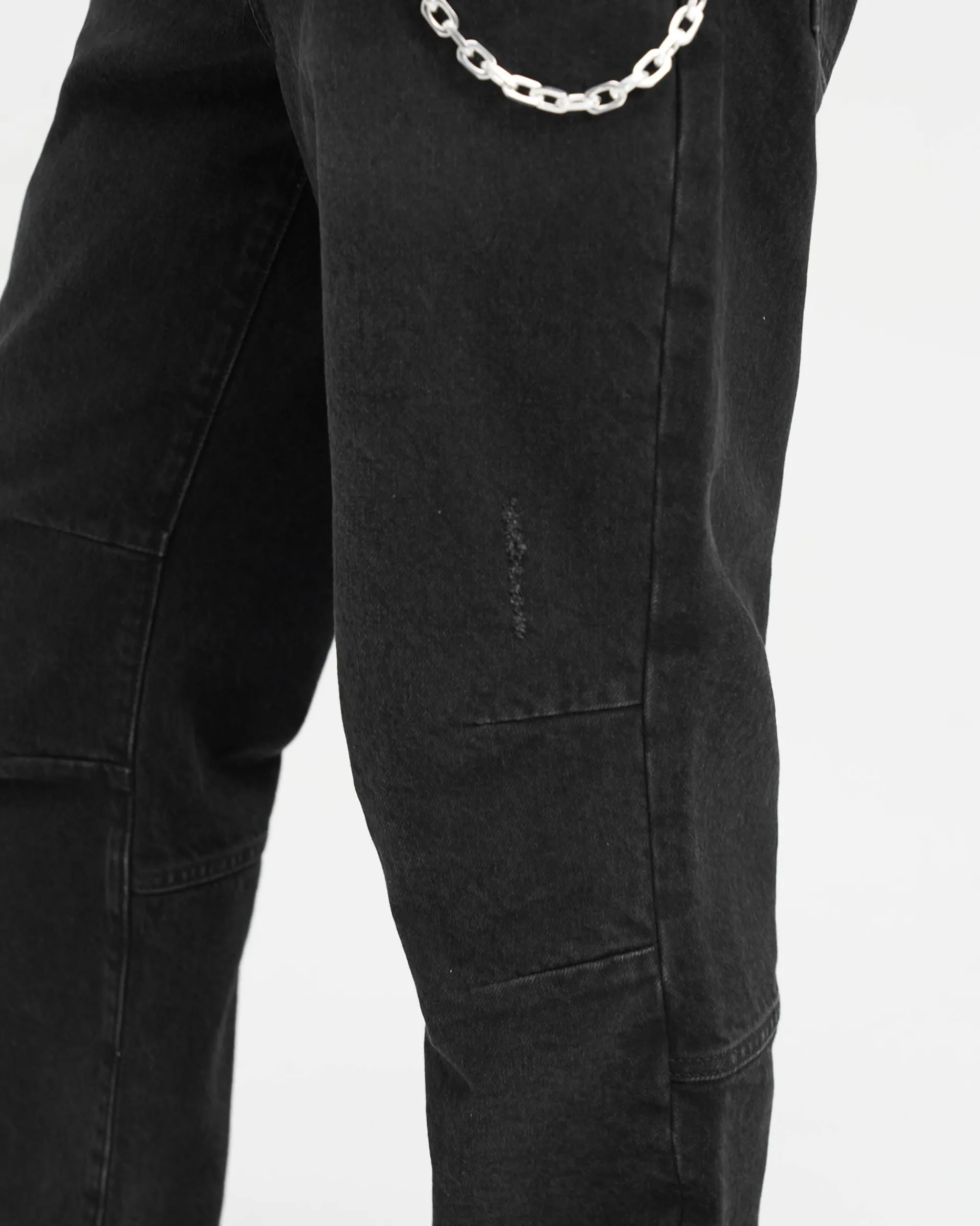 Represent R2 Stepped Hem Denim - Off Black> Denim