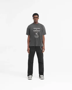 Represent R2 Stepped Hem Denim - Off Black><noscript><img width=