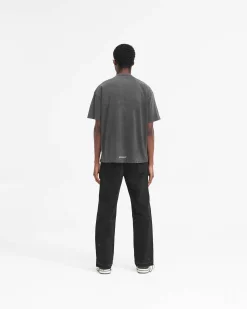 Represent R2 Stepped Hem Denim - Off Black><noscript><img width=
