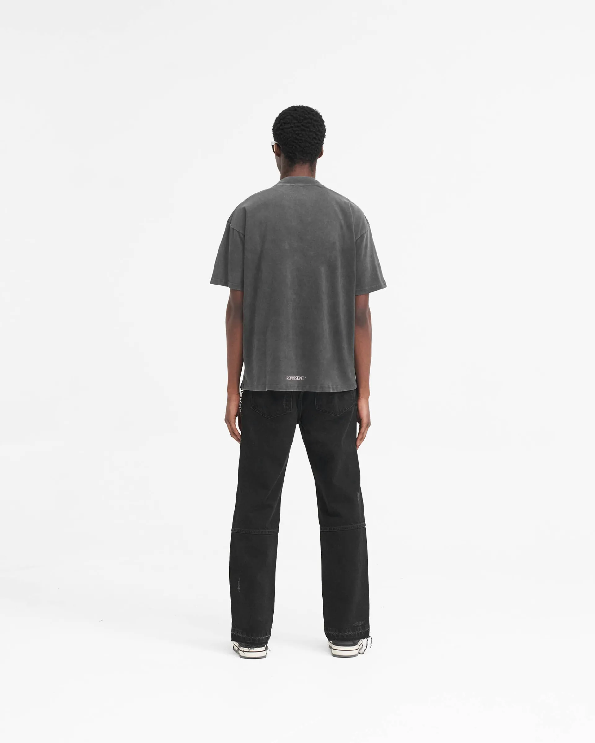 Represent R2 Stepped Hem Denim - Off Black> Denim