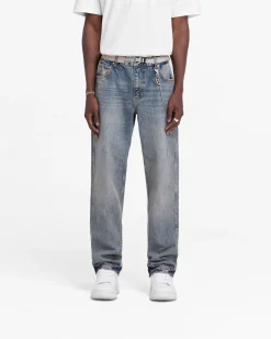 Represent R2 Straight Leg Denim - Mid Blue> Denim
