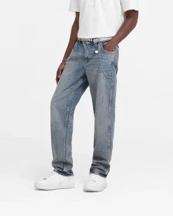 Represent R2 Straight Leg Denim - Mid Blue><noscript><img width=