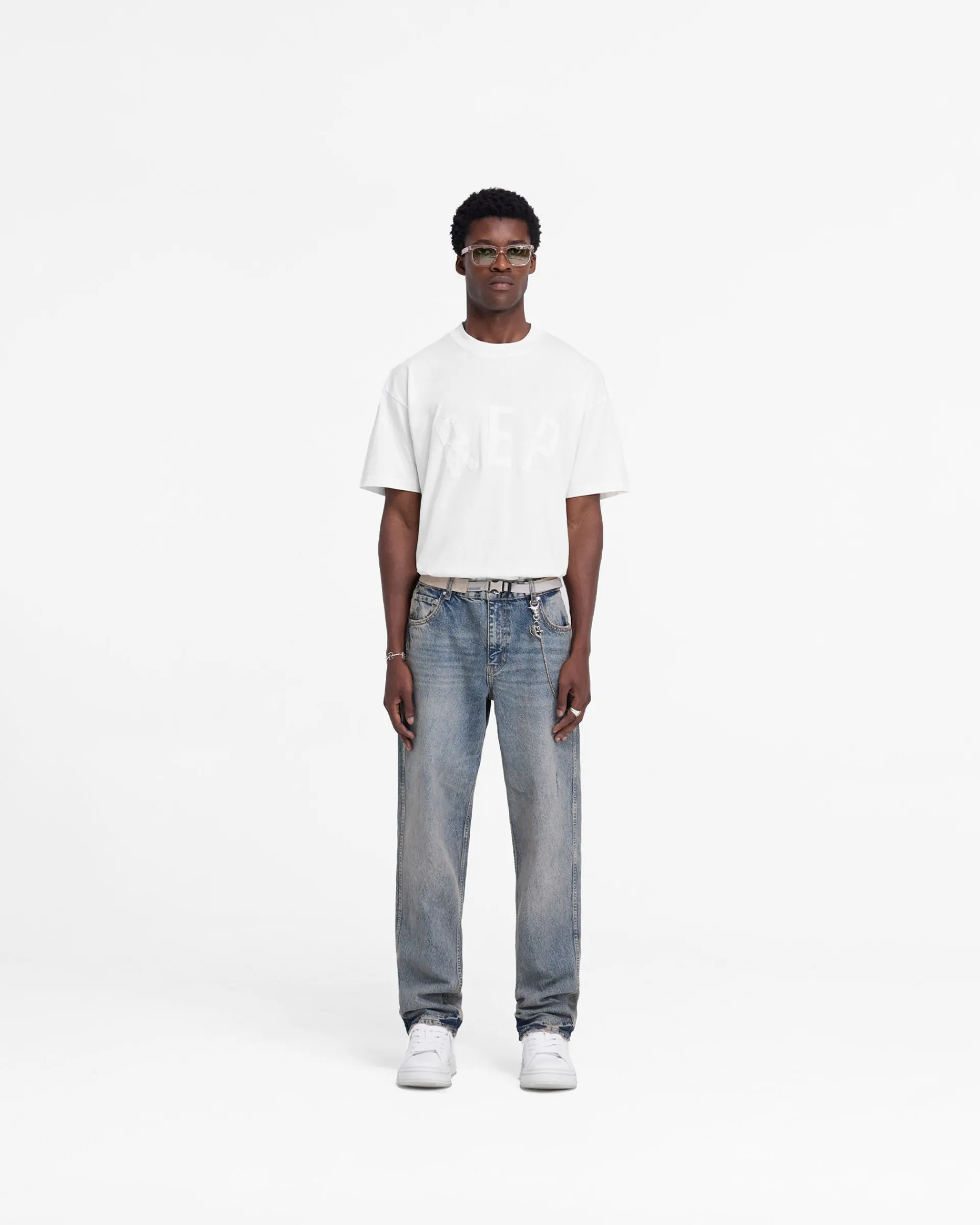 Represent R2 Straight Leg Denim - Mid Blue> Denim