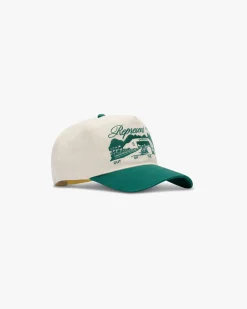 Represent Raceway Cap - Antique White Forest Green> Caps