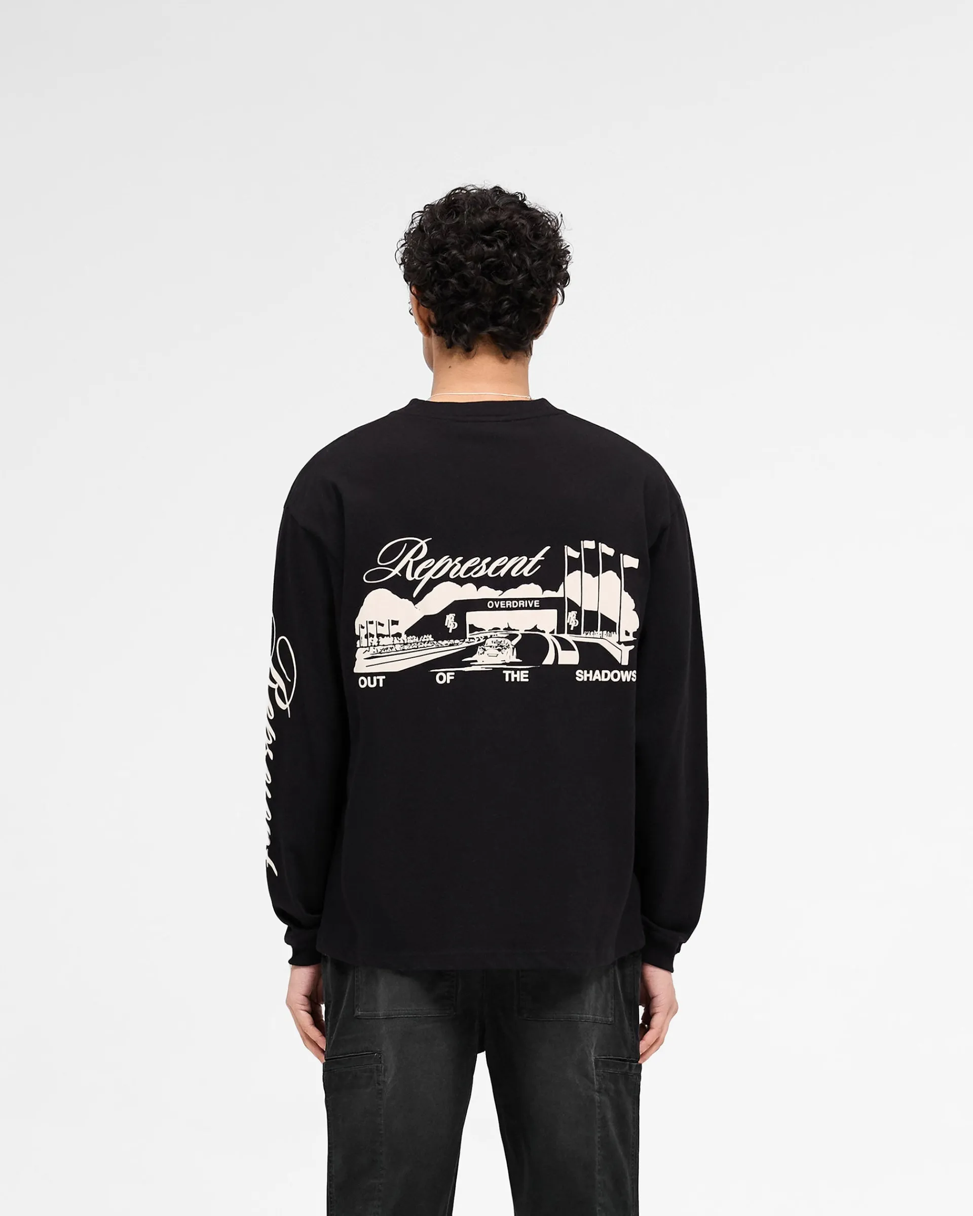 Represent Raceway Long Sleeve T-Shirt - Jet Black> T-Shirts