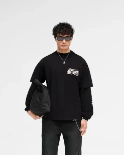 Represent Raceway T-Shirt - Jet Black><noscript><img width=