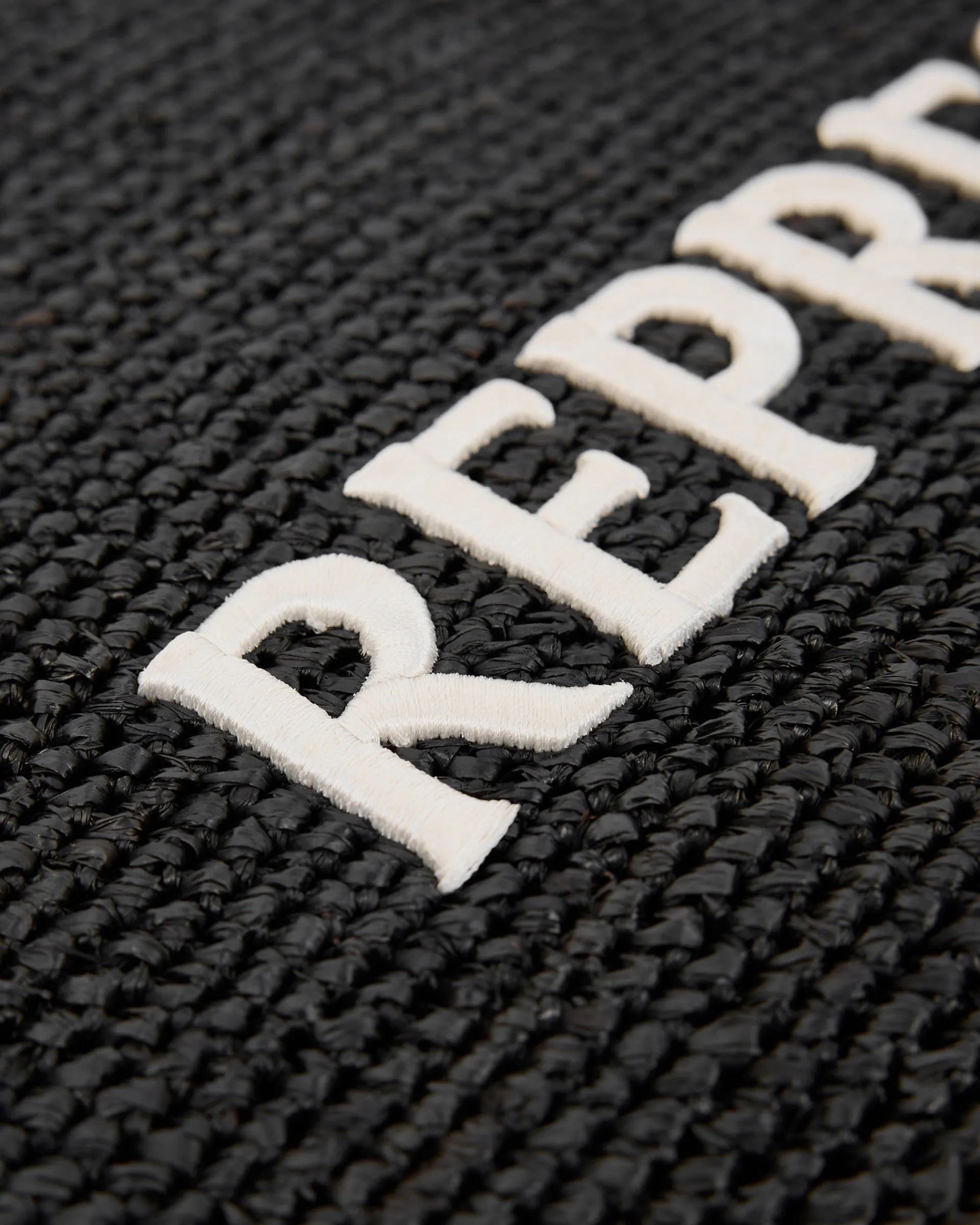 Represent Raffia Tote Bag - Jet Black> Bags