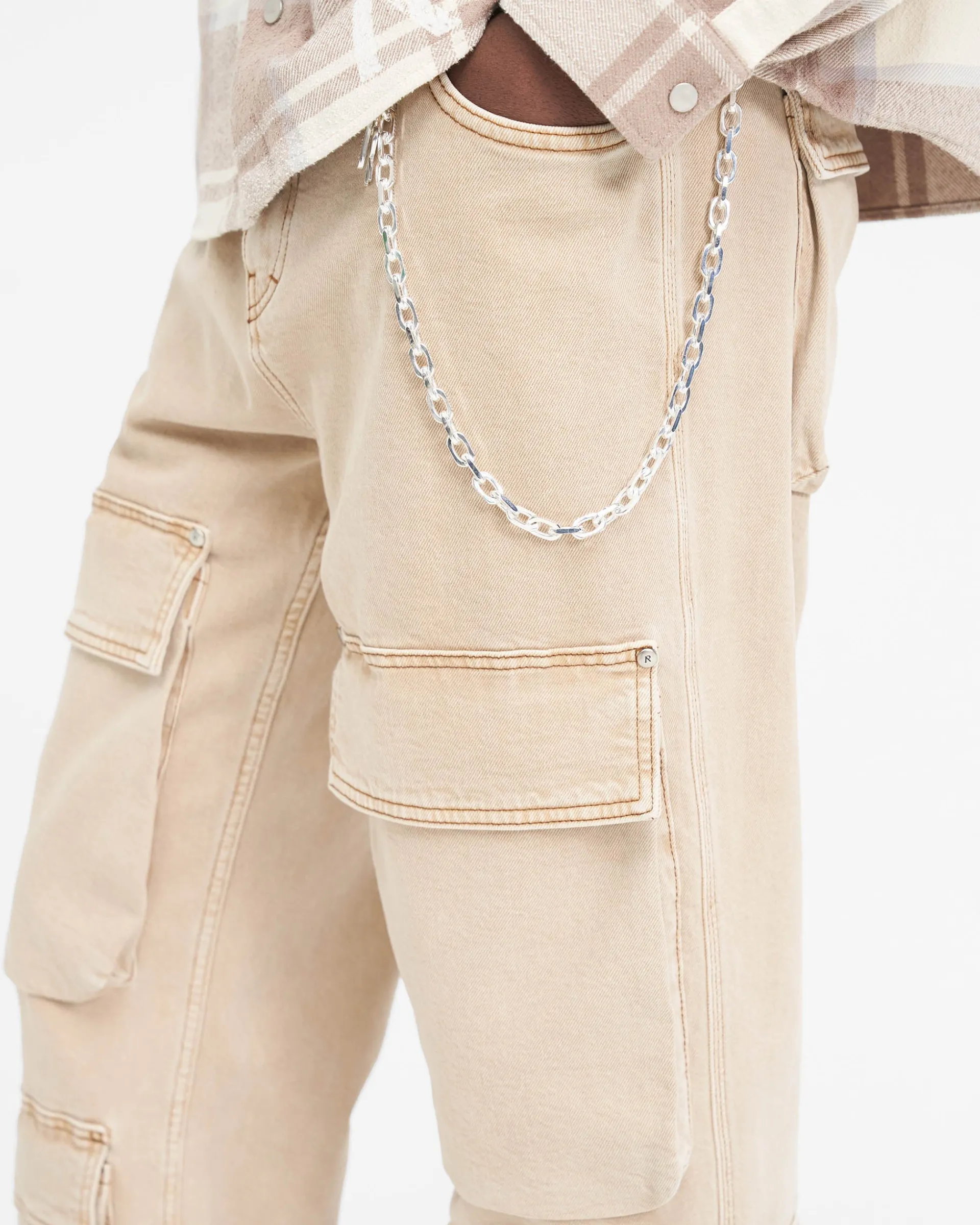 Represent R3Ca Cargo Denim - Dirt Cashmere> Denim