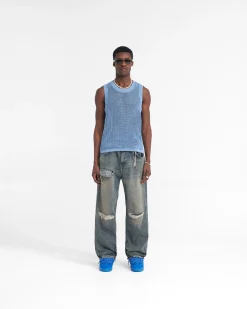 Represent R3D Destroyer Baggy Denim - Blue Cream><noscript><img width=