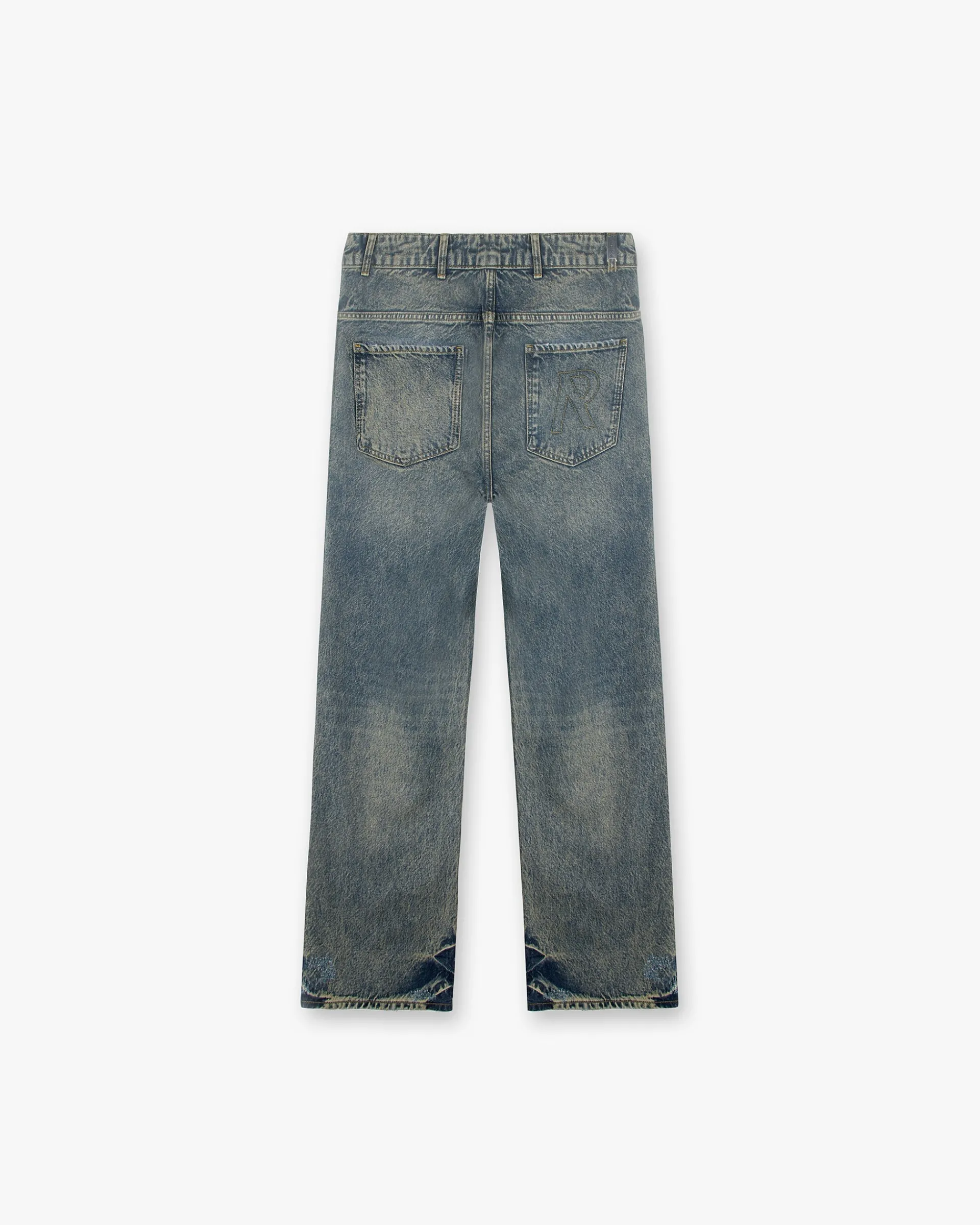 Represent R3D Double Destroyer Baggy Denim - Blue Cream> Denim
