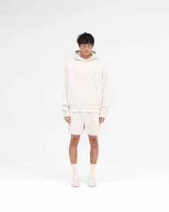 Represent Rep Applique Hoodie - Cream Marl><noscript><img width=