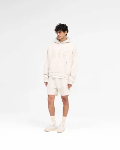 Represent Rep Applique Hoodie - Cream Marl><noscript><img width=