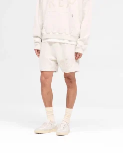 Represent Rep Applique Shorts - Cream Marl> Shorts