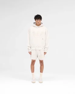 Represent Rep Applique Shorts - Cream Marl><noscript><img width=
