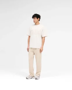 Represent Rep Applique T-Shirt - Cream Marl><noscript><img width=