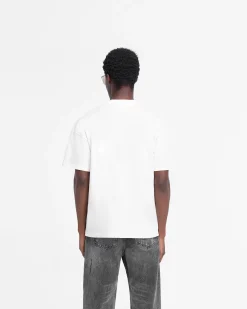 Represent Rep Applique T-Shirt - Flat White><noscript><img width=