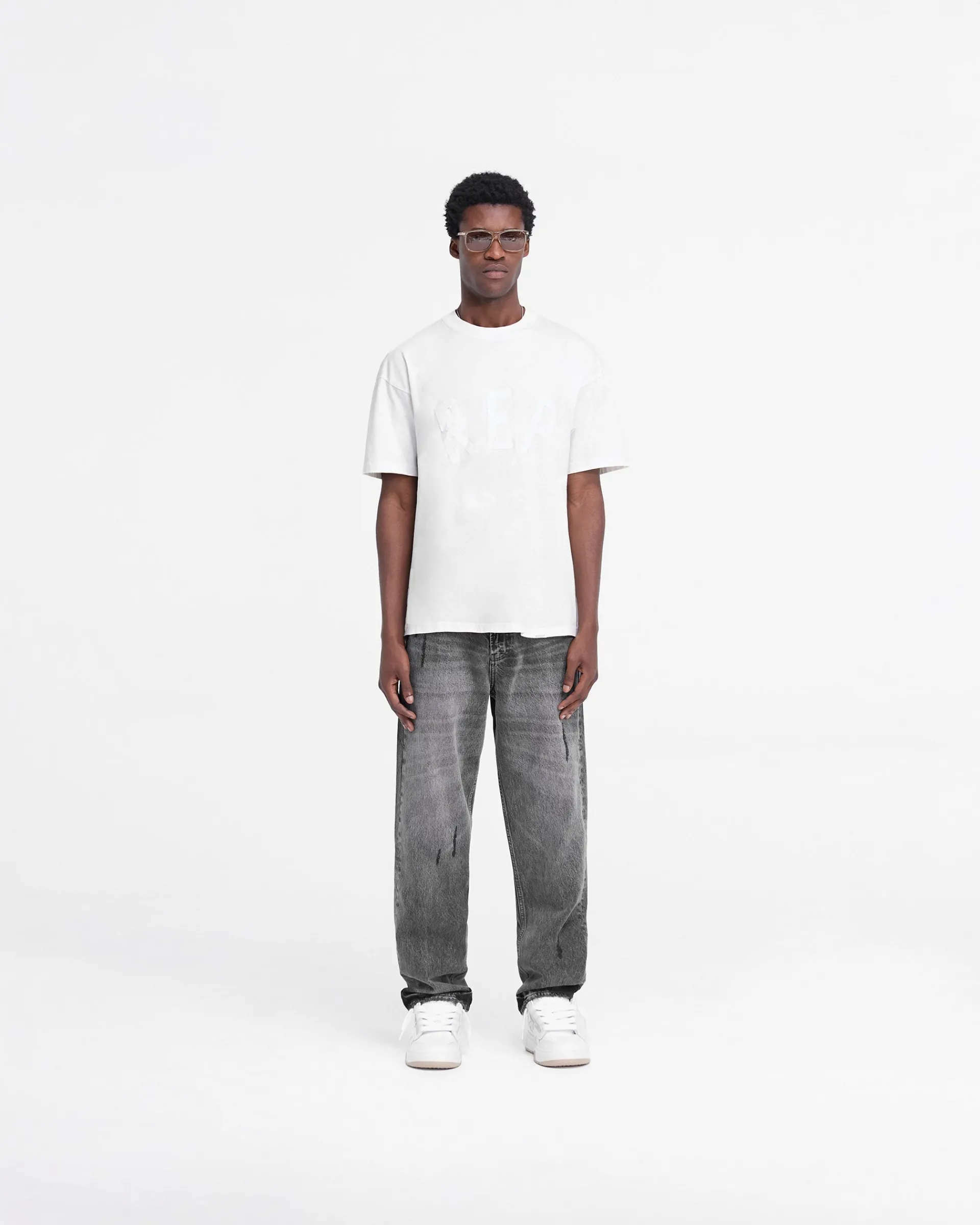 Represent Rep Applique T-Shirt - Flat White> T-Shirts